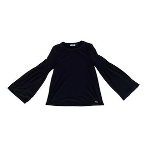 Calvin Klein Black Bell Sleeve Top – Size L